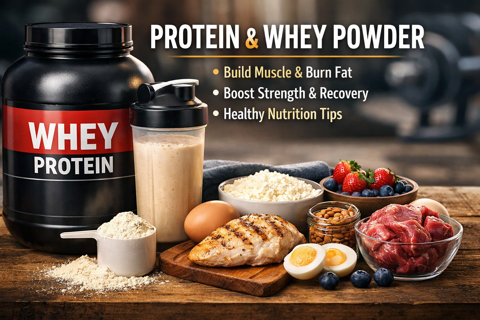 Protein and Whey Powder